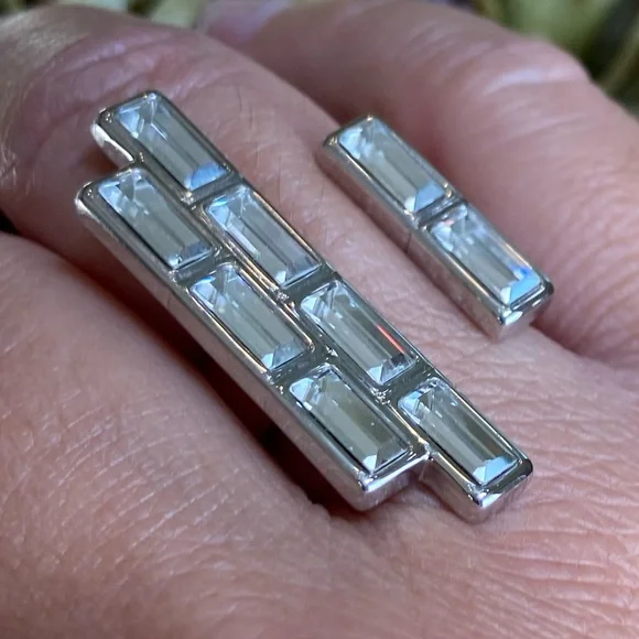 Atelier Swarovski fluid Azzurro open ring - Picture 6 of 12